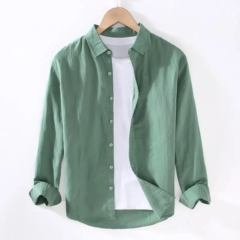 Camisa de Linho Manga Longa Milano