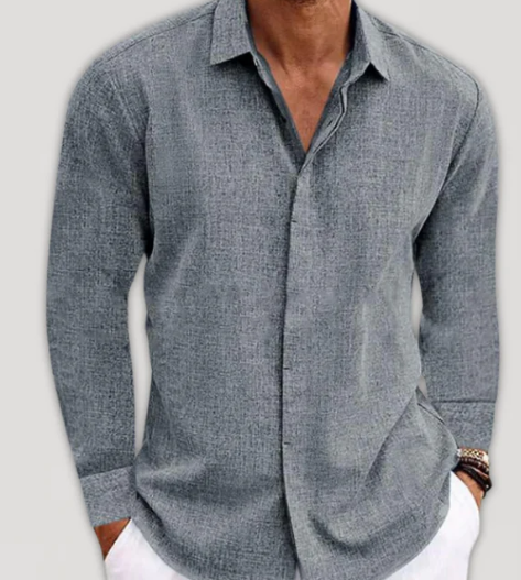 Camisa Masculina Linho Ernesto Marenzzo
