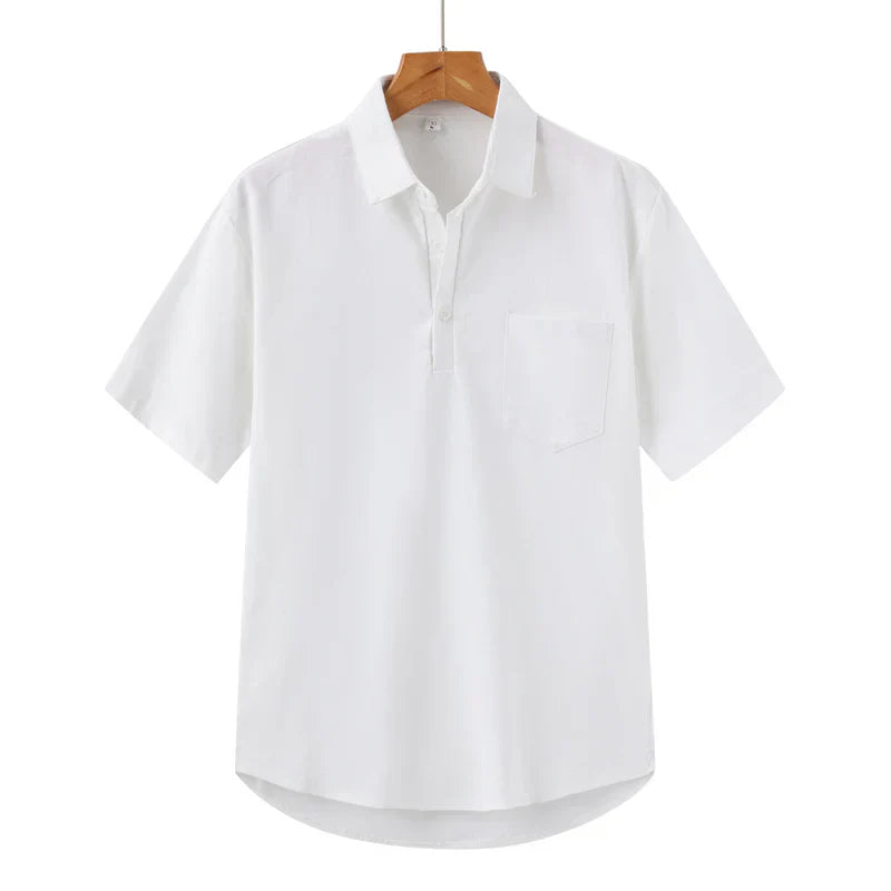Camisa Polo de Linho Old Money