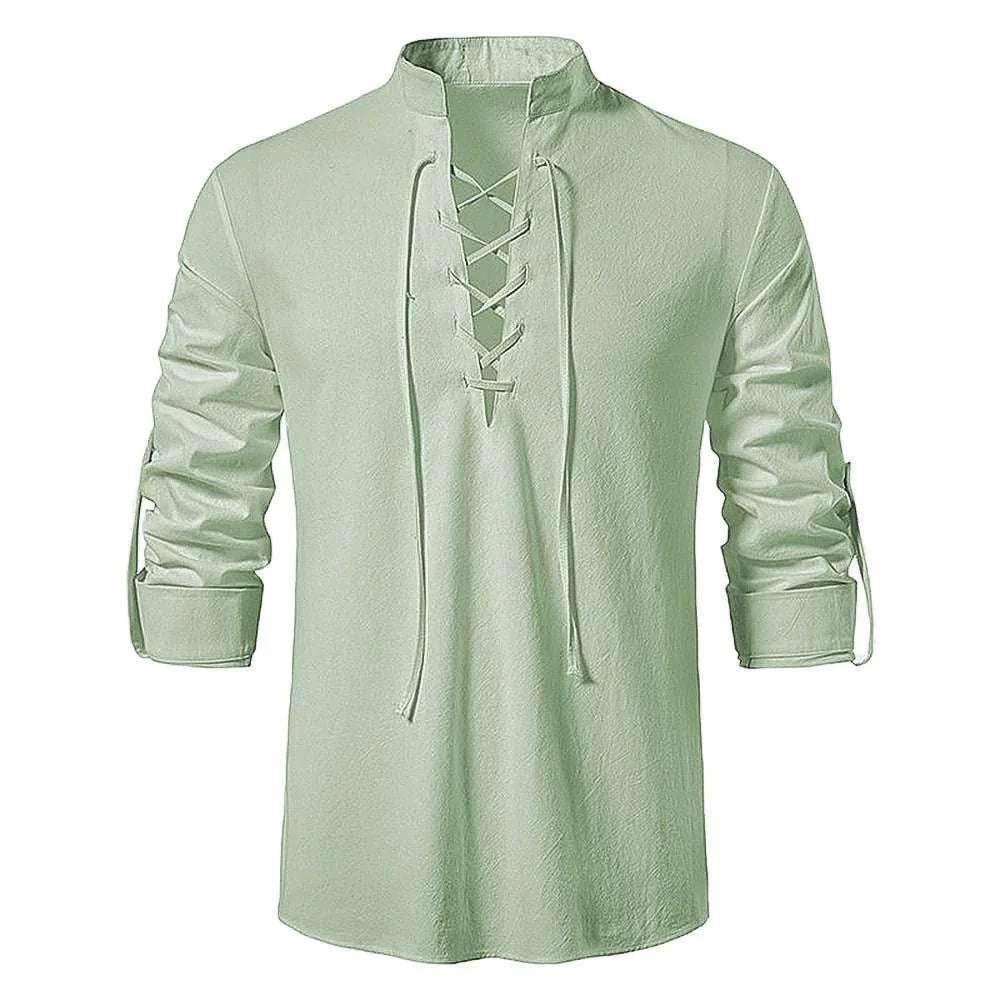 Camisa de Linho Masculina Marenzzo - Scottish Vintage
