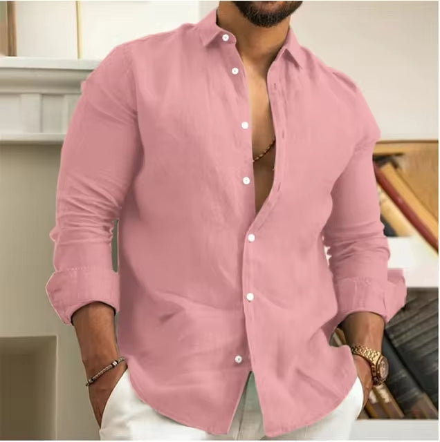 Camisa de Linho Masculina Marenzzo