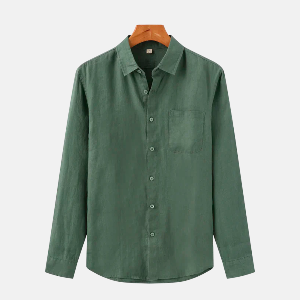 Camisa Social Masculina Marenzzo de Linho