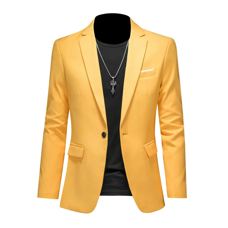 Blazer Masculino Slim Fit Plus Marenzzo