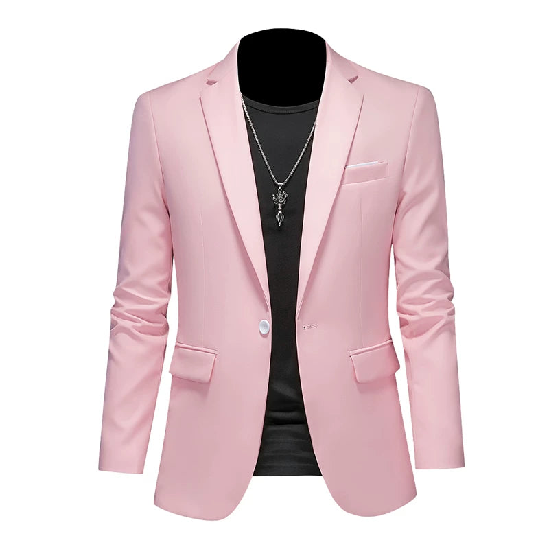 Blazer Masculino Slim Fit Plus Marenzzo