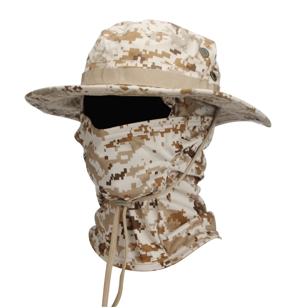 Kit Chapéu Marenzzo Aba Larga + Balaclava Masculino
