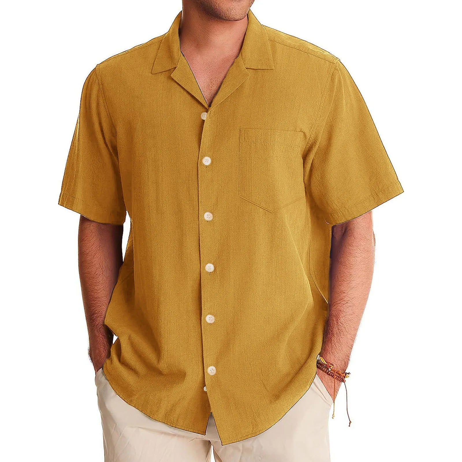 Camisa Masculina Marenzzo Casual Manga Curta