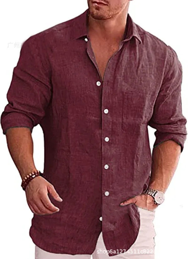 Camisa Masculina Casual Verão