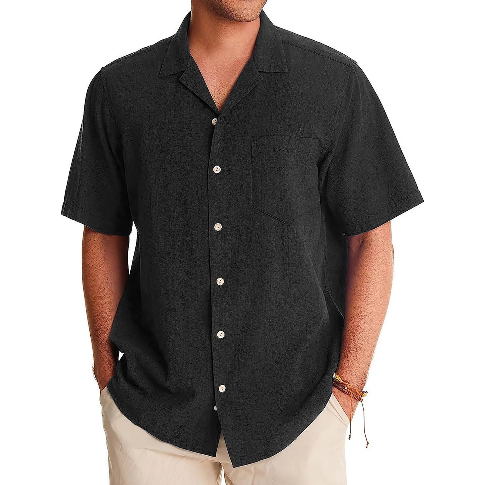 Camisa Masculina Marenzzo Casual Manga Curta