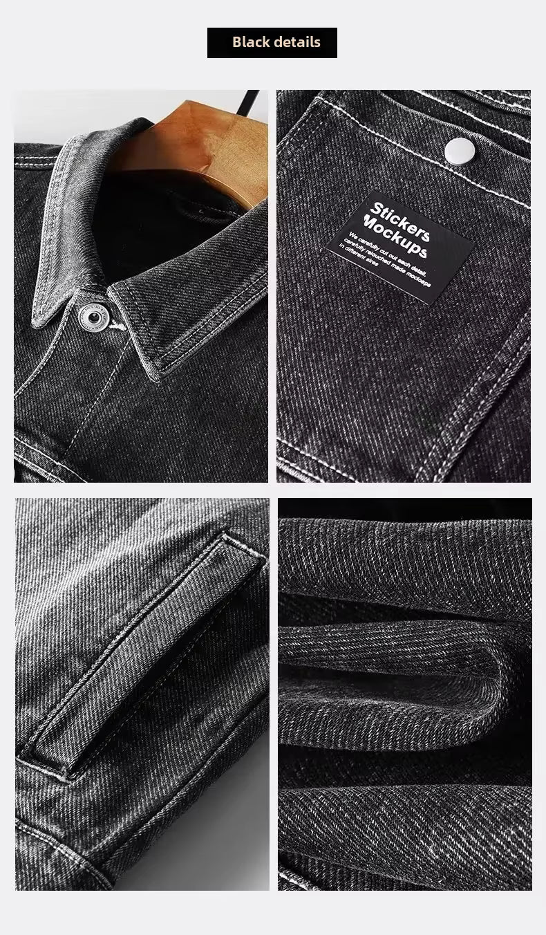 Jaqueta Jeans Masculina Marenzzo Urban Retrô