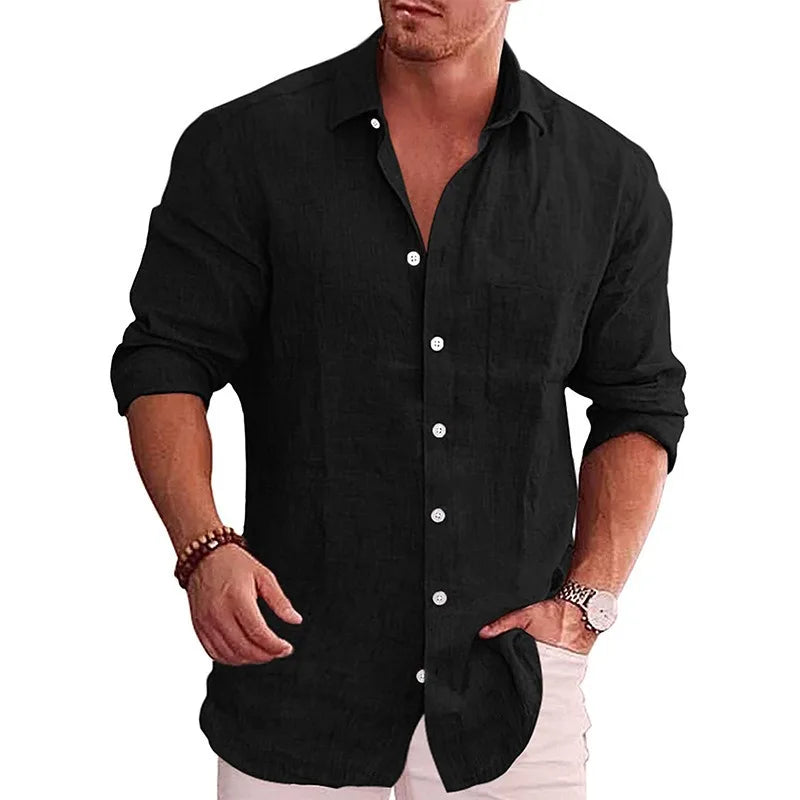 Camisa Masculina Casual Verão