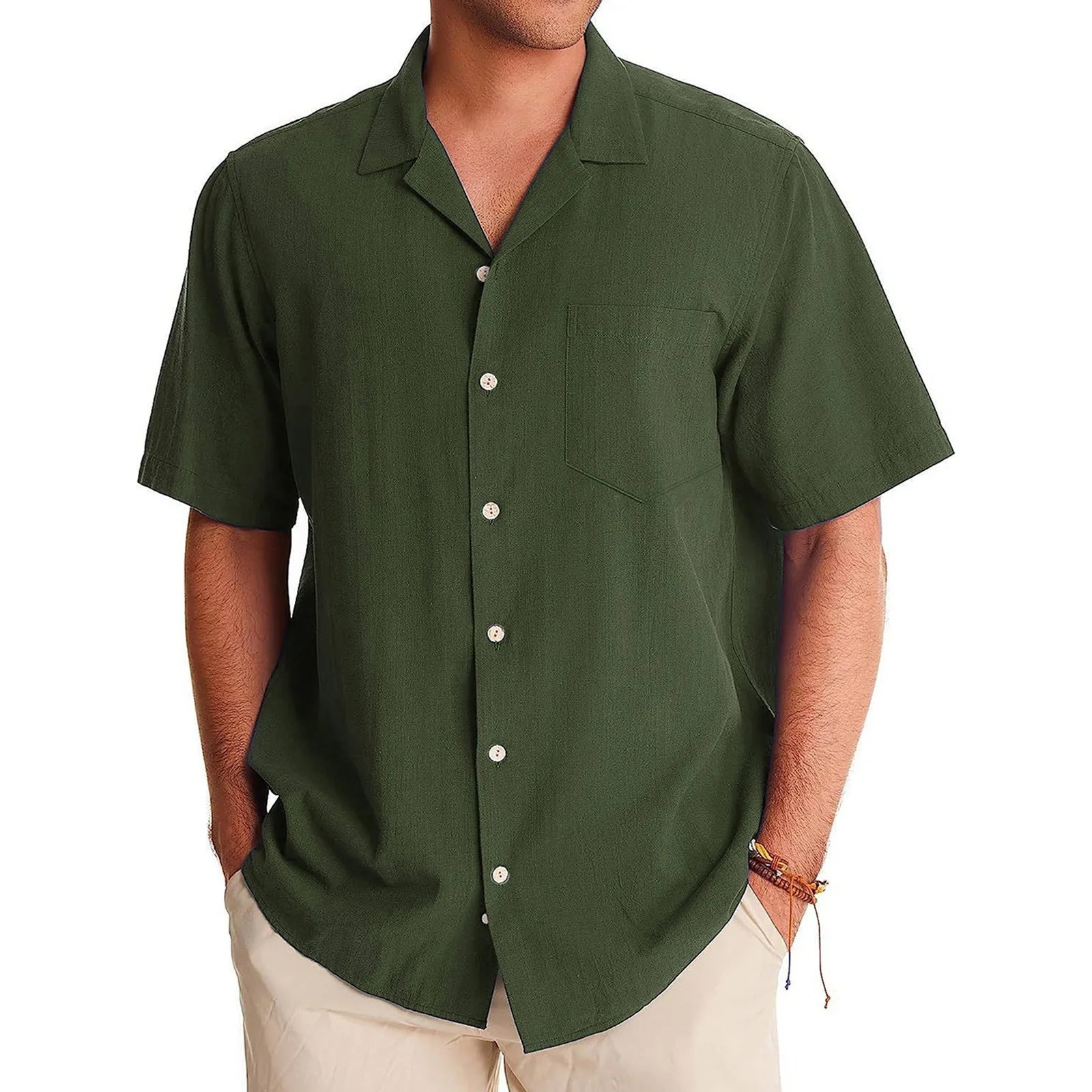 Camisa Masculina Marenzzo Casual Manga Curta