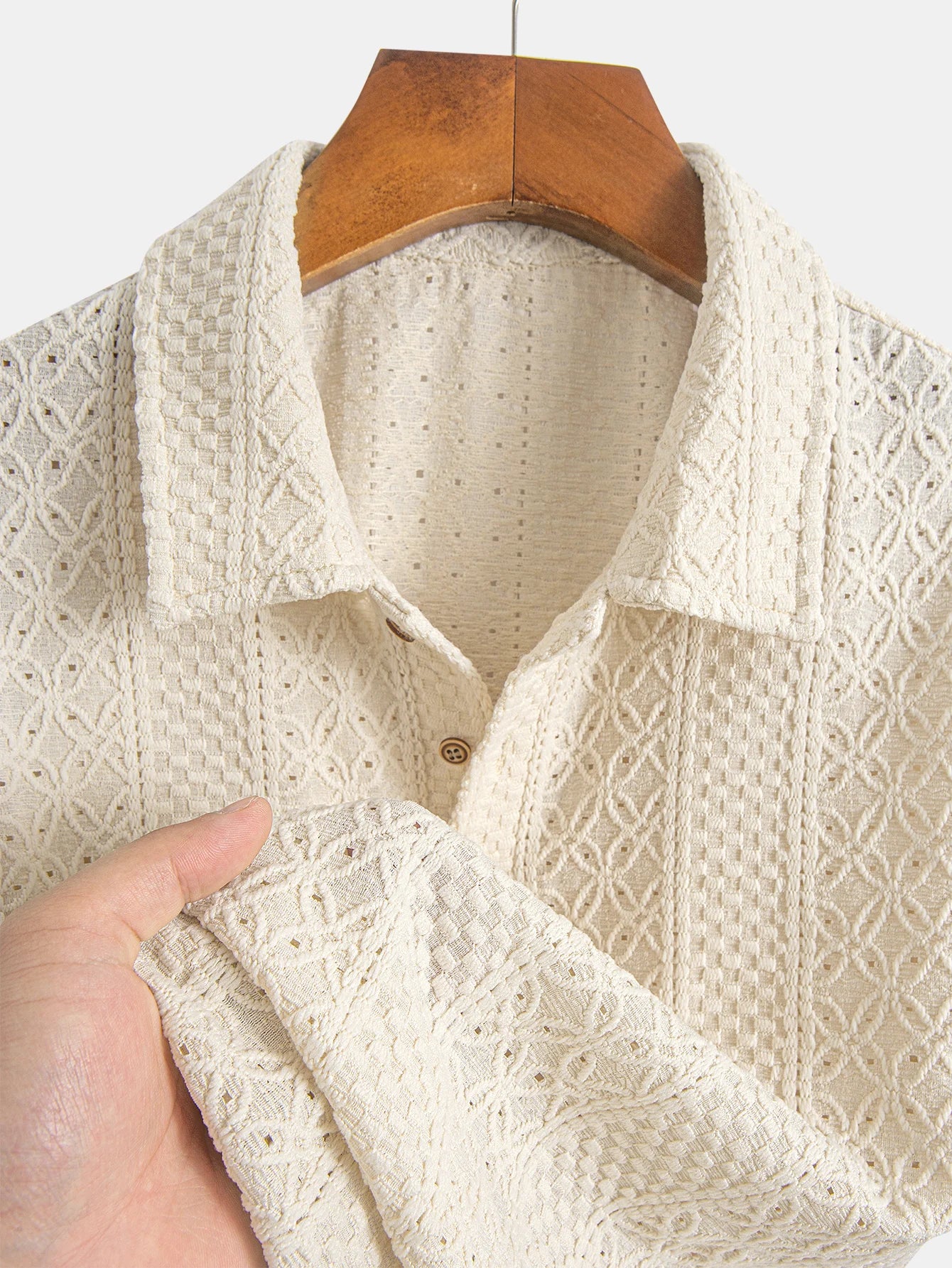 Polo Masculina Elástica Texturizada Marenzzo