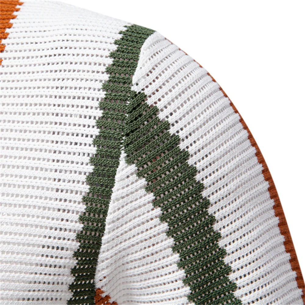 Polo Masculina Listrada Canelada Marenzzo