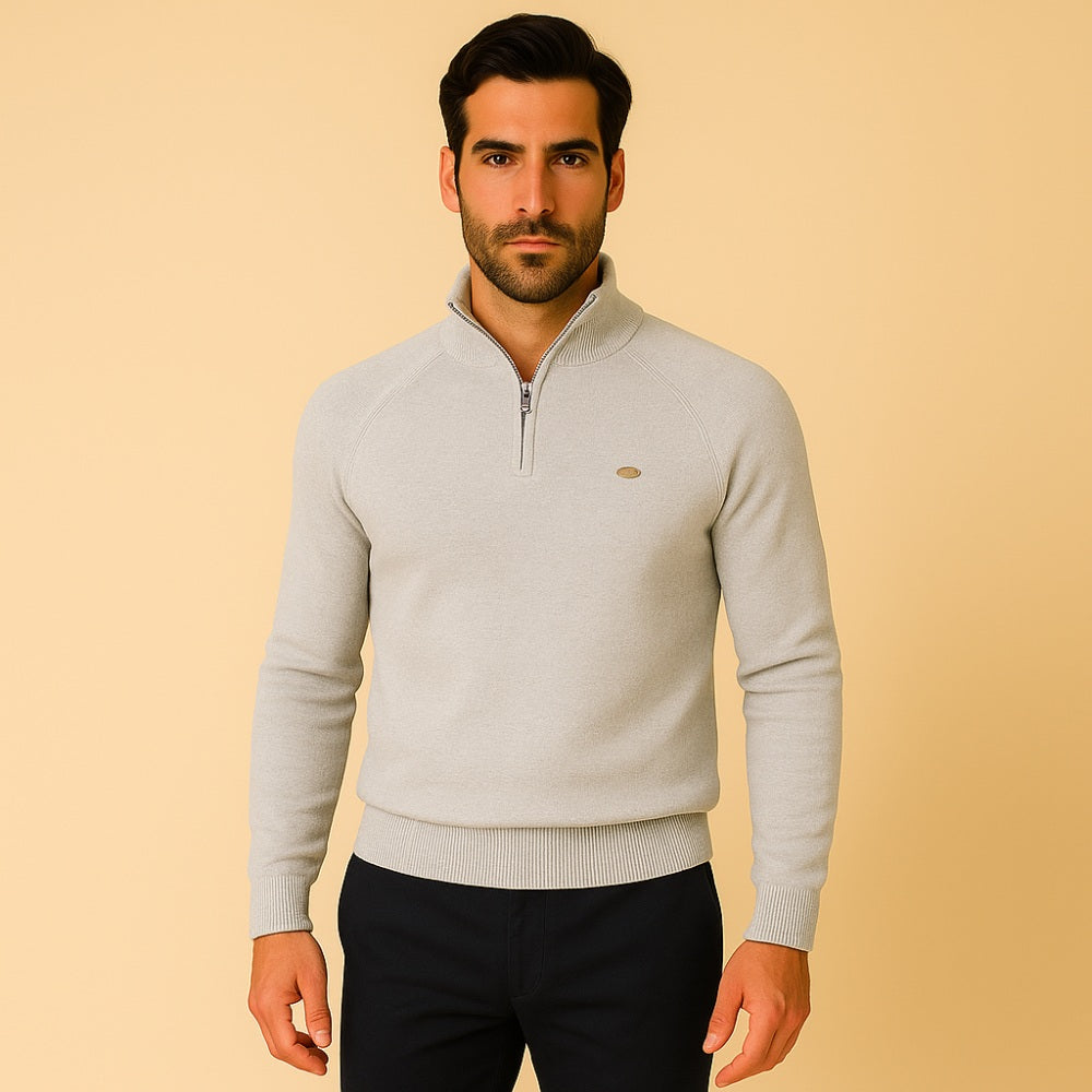 Suéter Masculino Meio Zíper Signature
