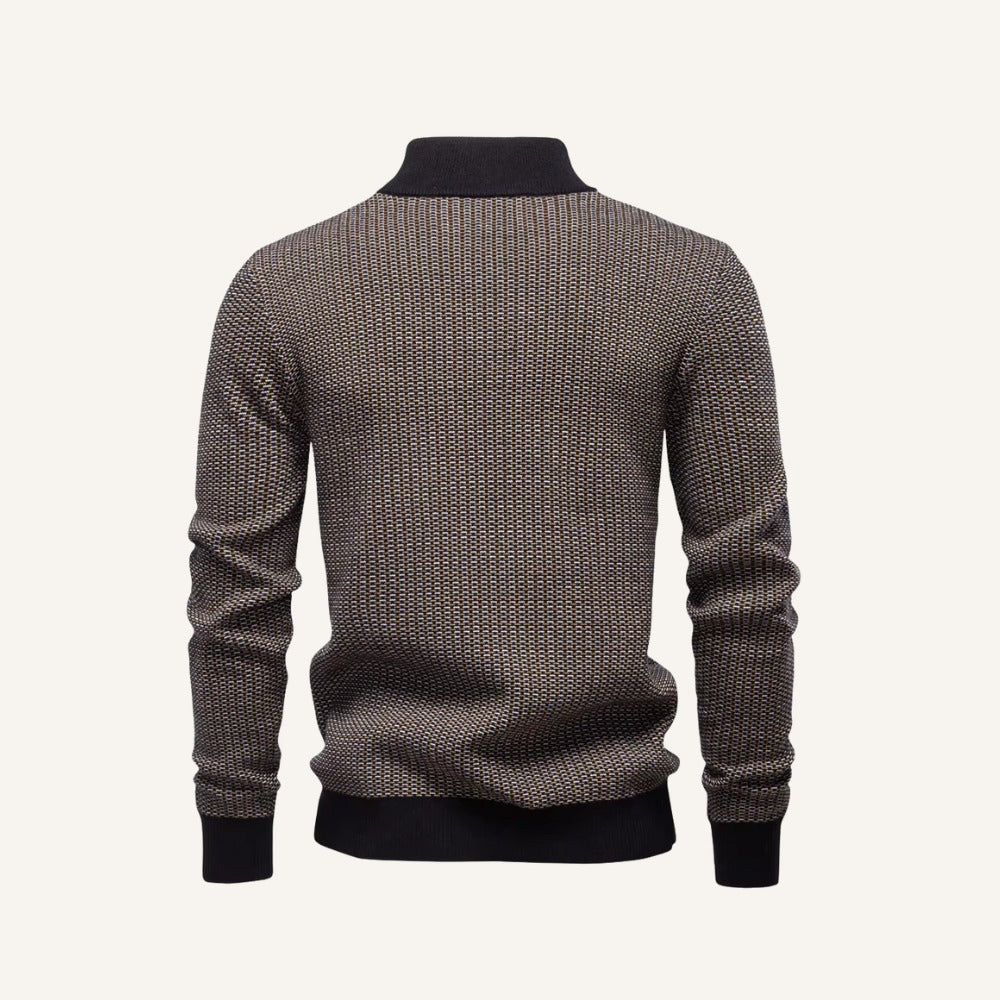 Suéter Tricô Meio Zíper Masculino Vaccioni