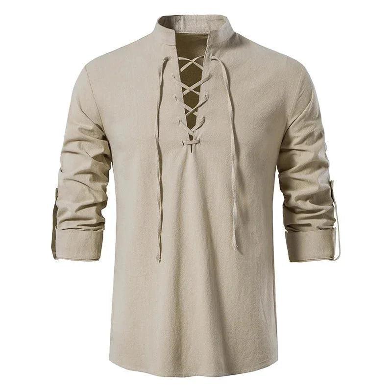 Camisa de Linho Masculina Marenzzo - Scottish Vintage
