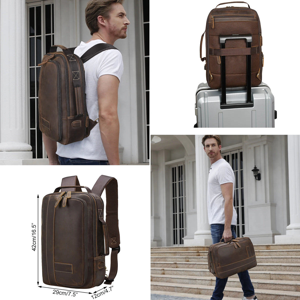 Mochila Executiva Couro Marenzzo Wholesale