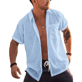 Camisa Masculina de Linho Marenzzo Amalfi