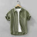 Camisa de Linho Masculina Old Money Itália