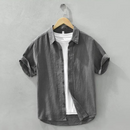 Camisa de Linho Masculina Old Money Itália