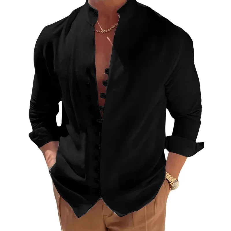 Camisa de Linho Masculina Marenzzo - Luxury Spring