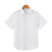 Camisa de Linho Manga Curta Masculina