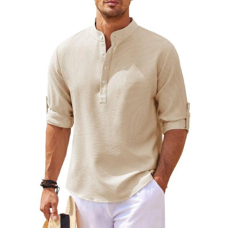 Camisa de Linho Masculina Marenzzo - Beach Wear