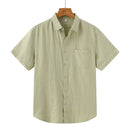 Camisa de Linho Manga Curta Masculina