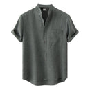 Camisa Masculina Lisa Casual Elegante – Conforto e Estilo
