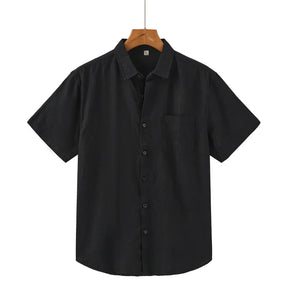 Camisa de Linho Manga Curta Masculina