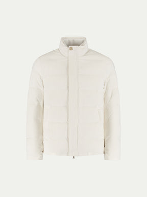 Ivory Corduroy AUR1 Puffer Jacket
