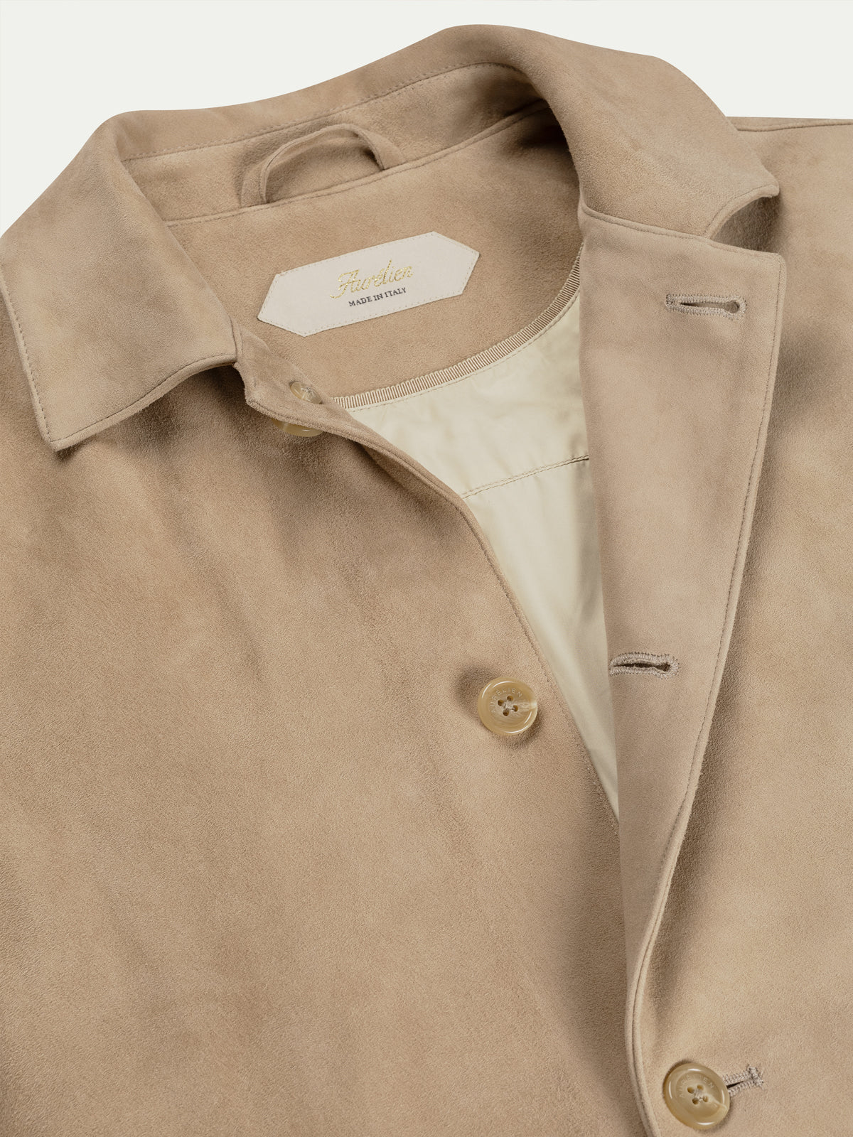 Light Beige Suede Jacket