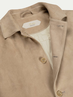 Light Beige Suede Jacket