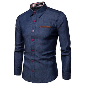Camisa Masculina Manga Longa Casual Social