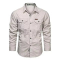 Camisa Masculina Manga Longa Militar
