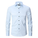 Camisa Social Masculina Elástica Slim Fit