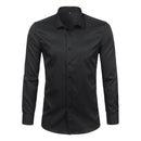 Camisa Social Masculina Slim Elástica Marenzzo