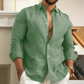 Camisa de Linho Masculina Marenzzo