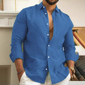 Camisa de Linho Masculina Marenzzo