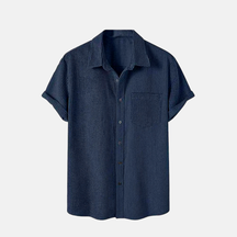 Camisa Manga Curta Marenzzo Veludo Cotelê