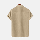 Camisa Manga Curta Marenzzo Veludo Cotelê