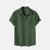 Camisa Manga Curta Marenzzo Veludo Cotelê