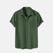 Camisa Manga Curta Marenzzo Veludo Cotelê