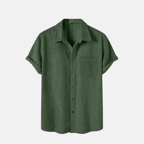 Camisa Manga Curta Marenzzo Veludo Cotelê