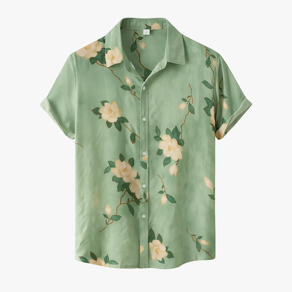 Camisa Manga Curta Marenzzo Floral