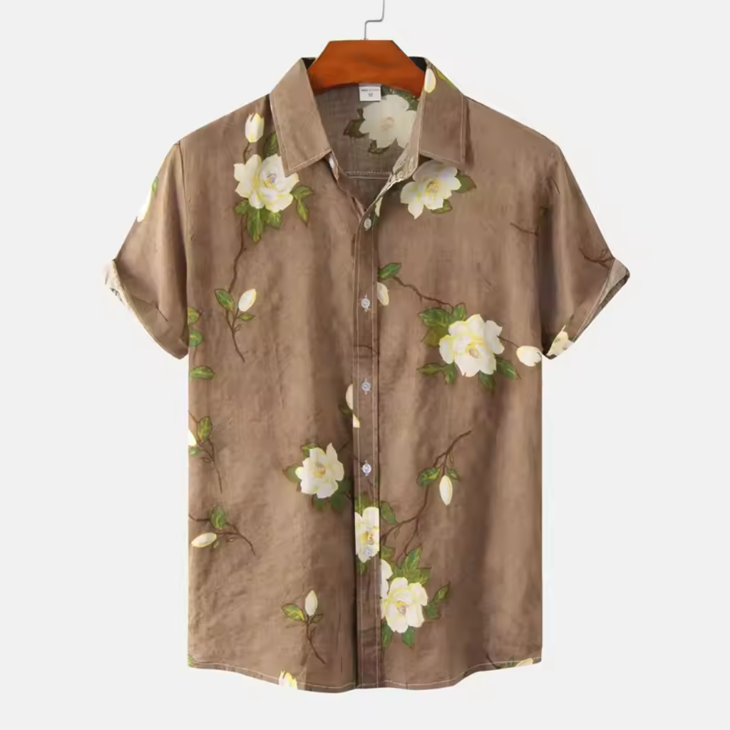 Camisa Manga Curta Marenzzo Floral