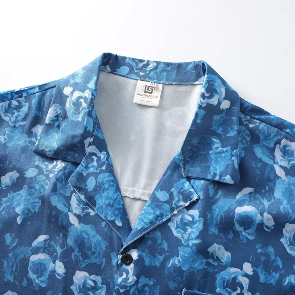 Camisa Manga Curta Marenzzo Positano