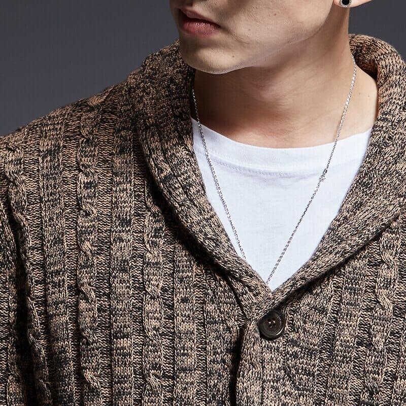 Cardigan Masculino em Algodão