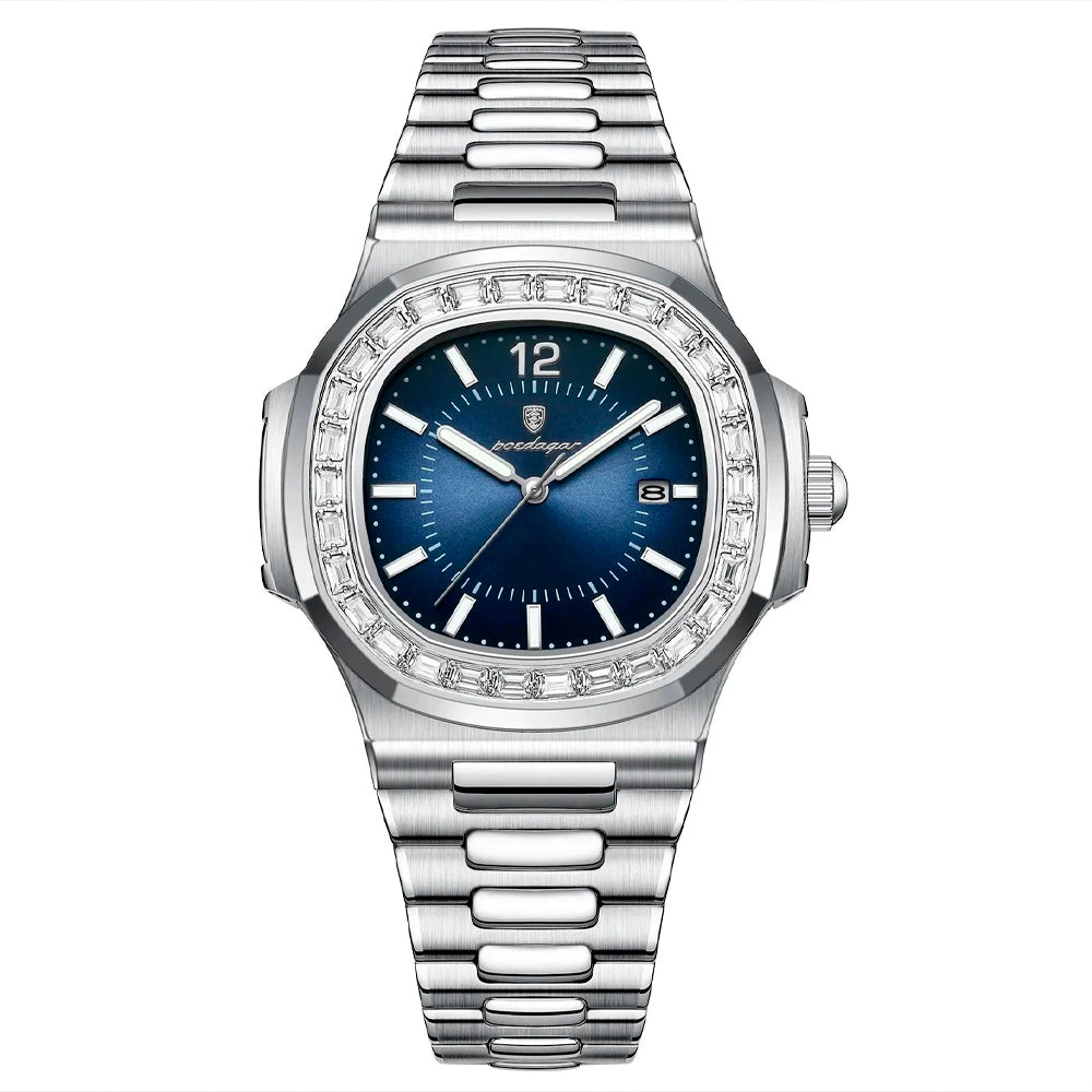 Relógio Masculino Cravejado Marenzzo Spectre