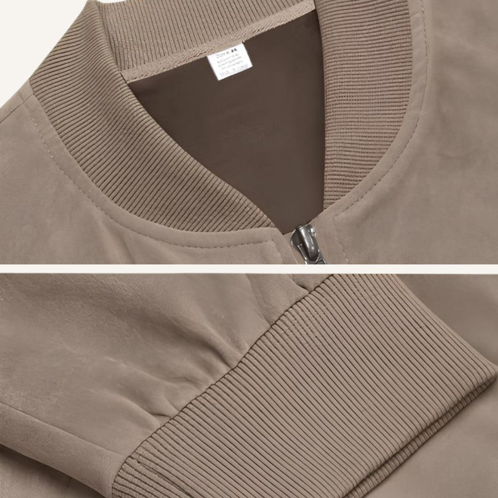 Jaqueta Masculina de Suede Old Money Renoir